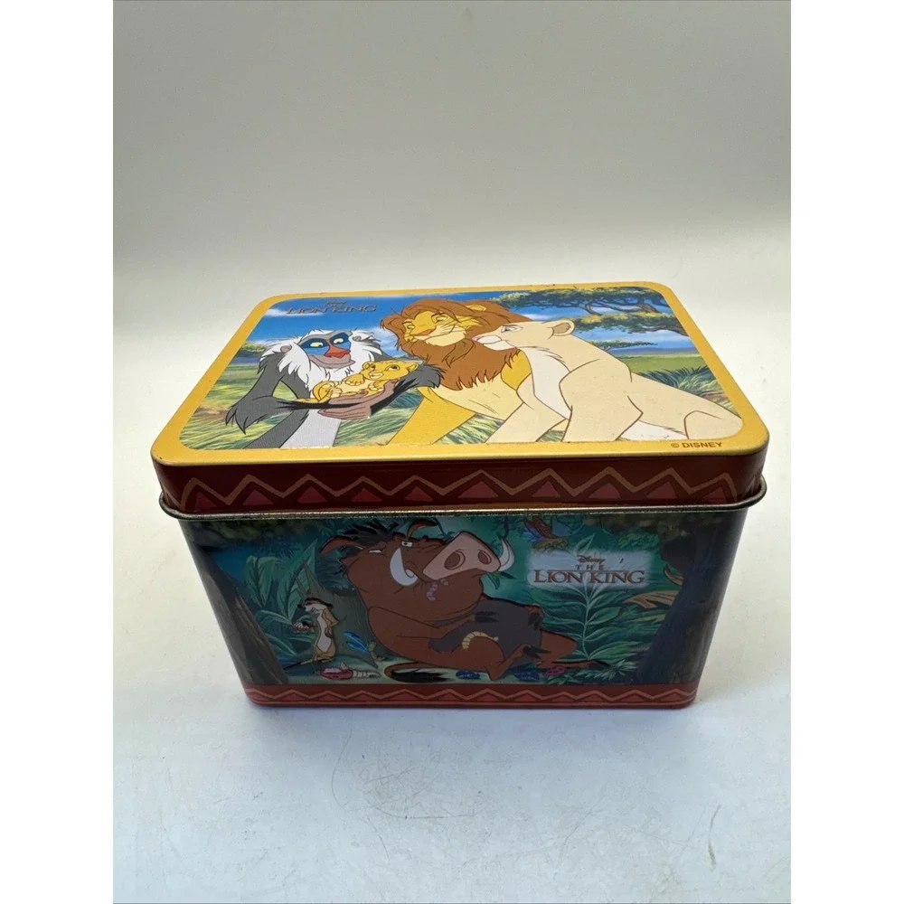 Disney‎ The Lion King Metal Tin box Simba Mufasa Scar Collectible music box